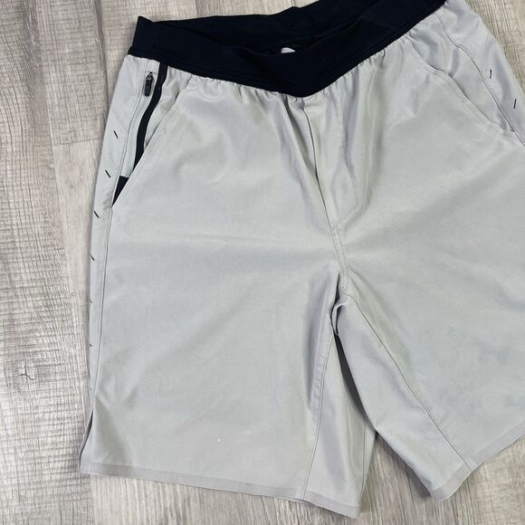 Ten Thousand The Interval Shorts Men Medium Gray Lined Gym Casual 9" Inseam T - Picture 2 of 9